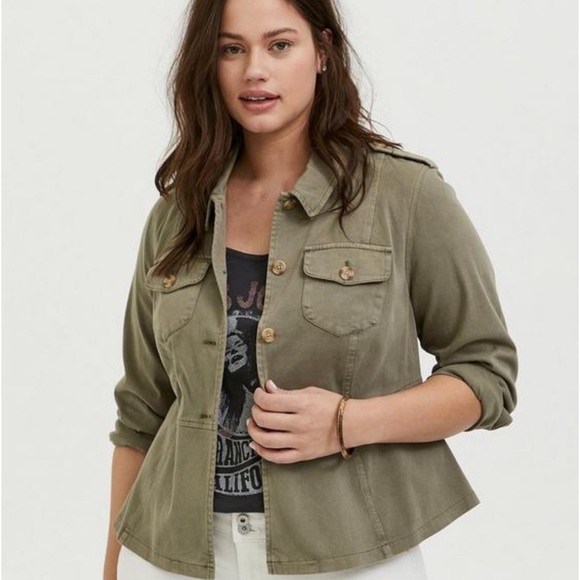 Torrid Twill Peplum Utility - Picture 10 of 11